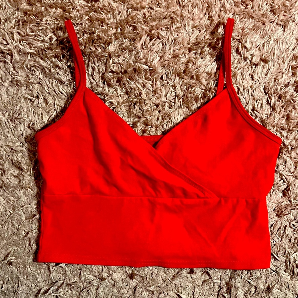 Red shein crop top